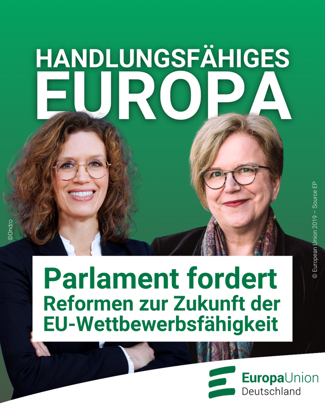 Europa handlungsfähig machen: Europäisches Parlament setzt heute klares Signal für Wettbewerbsfähigkeit, Sicherheit und institutionelle Reformen